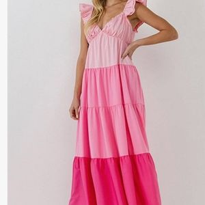 English Factory Colorblock Maxi Dress